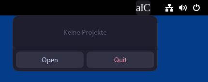 Tray popup on GNOME
